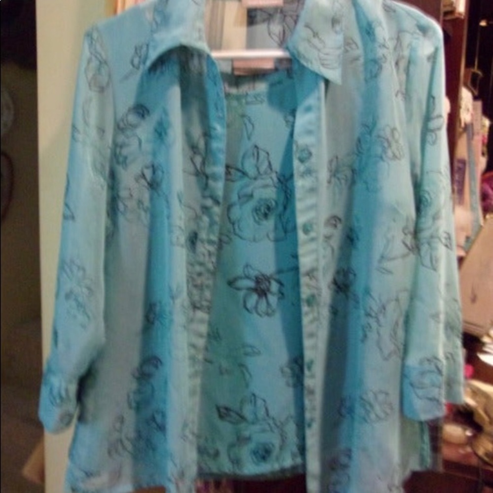 Croft & Barrow 2-Piece Tank & Blouse